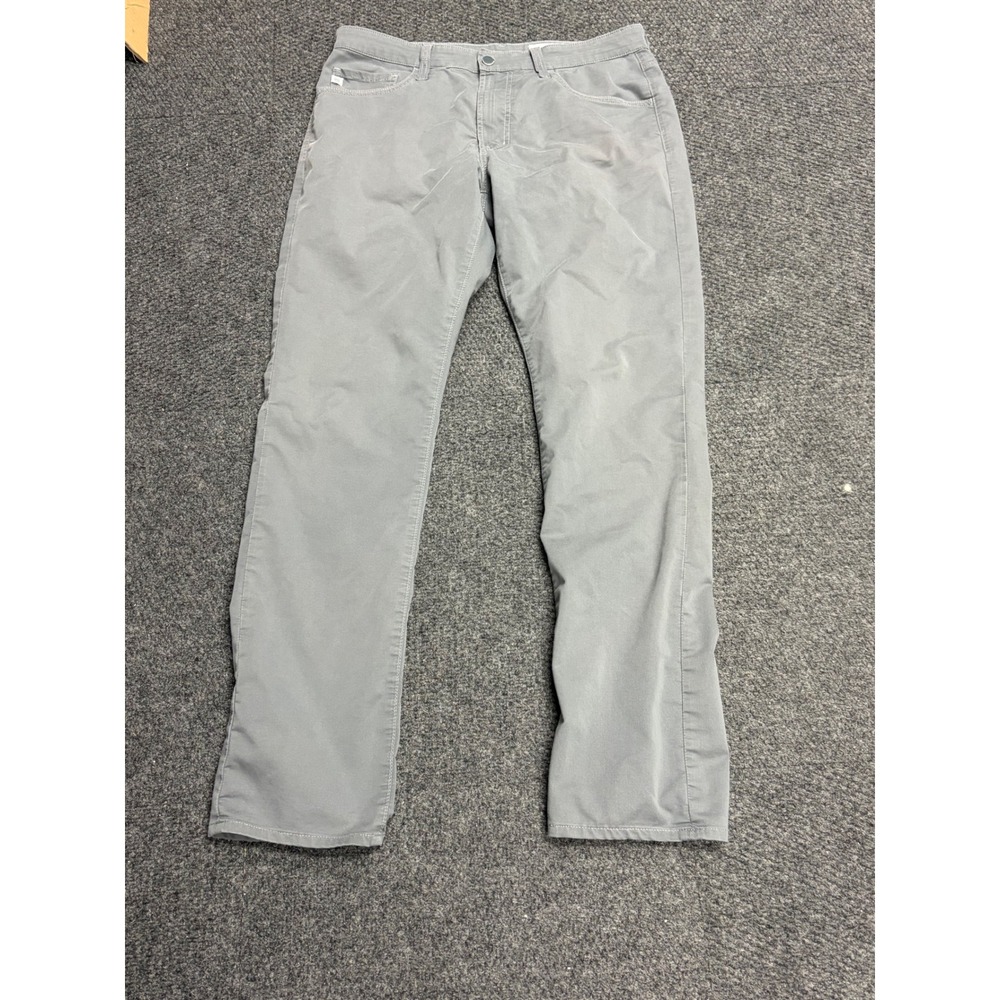 AG Adriano Goldschmied Everett Slim Straight Pants Gray 34x34 1794CMPMIDO